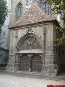 One of the lateral entrance to the church